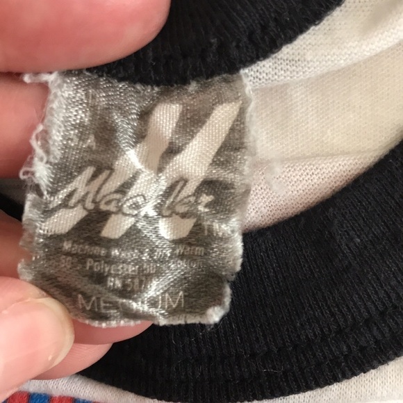 Vintage 1983 Culture Club Tee 3/4 Raglan Sleeve Tee Boy George Sz M Unisex White - Picture 8 of 17